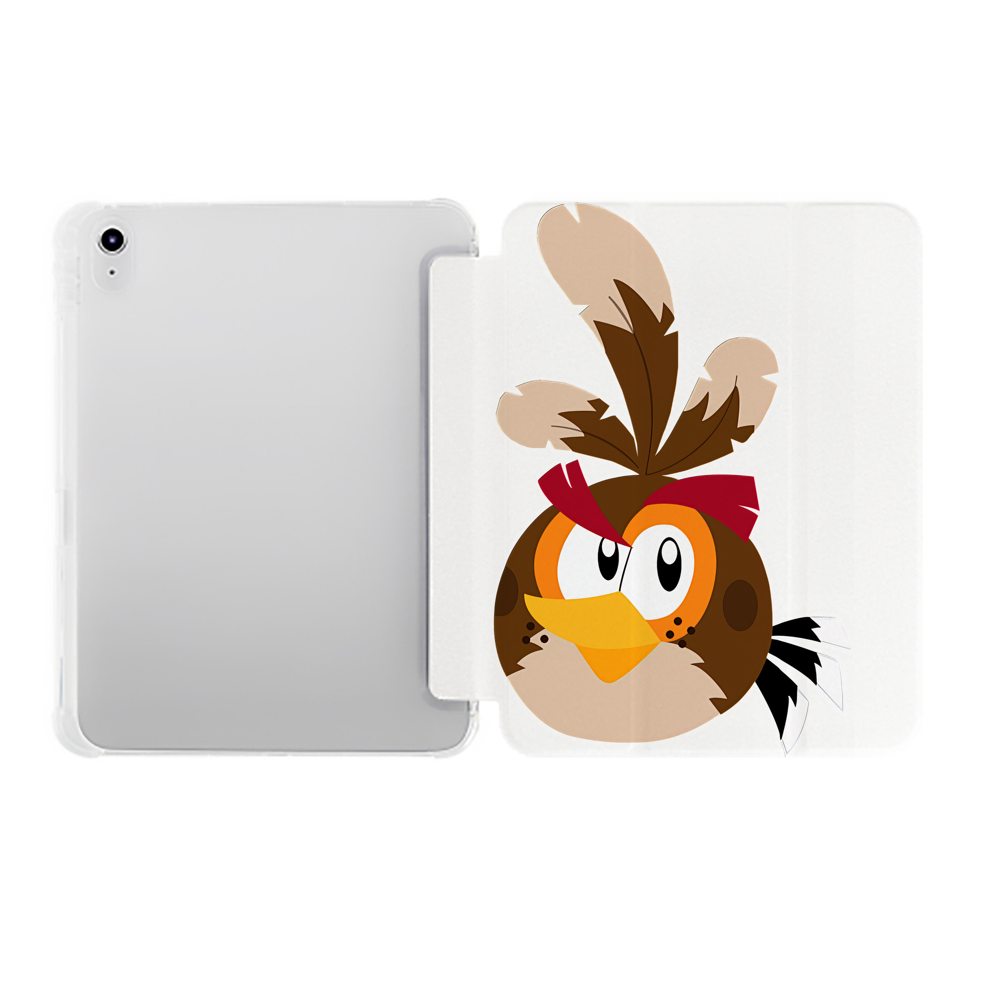 （画像用） Angry Birds アングリーバード IPad ケース ペン収納付き 三つ折りスタンド PUレザー×シリコン 対応機種9.5/10.5/10.9インチ